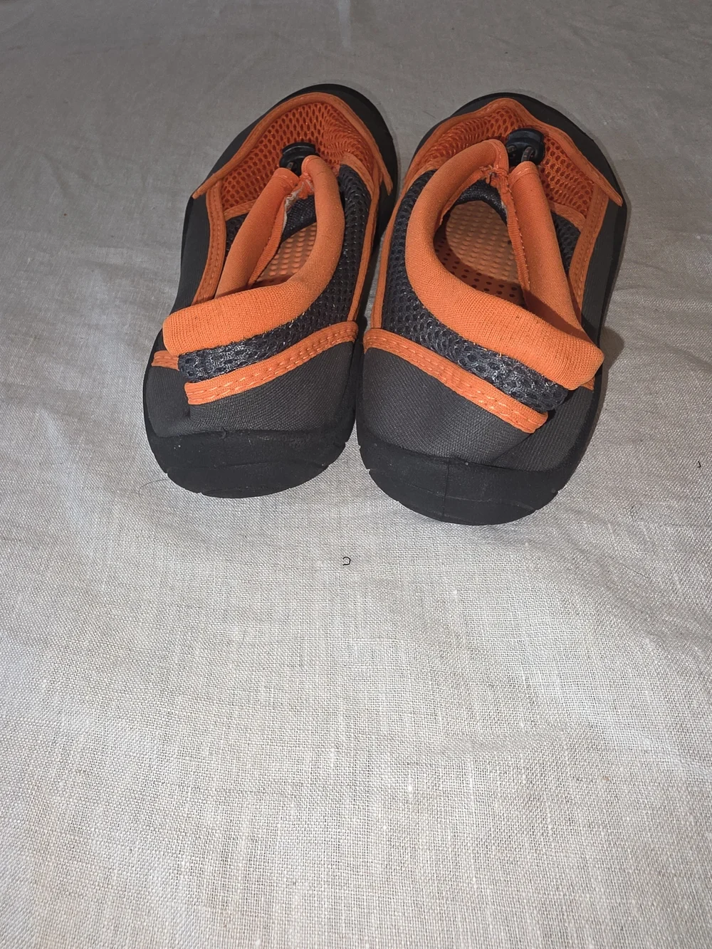 wonder nation Orange and Gray Kids Water Shoes with Toggle